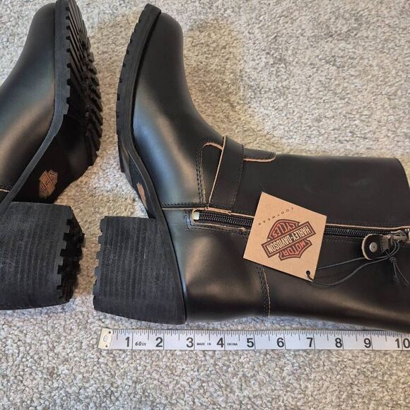 Harley-Davidson Women's Size 10 Lalanne Engineer Riding Boots Black - Picture 5 of 8
